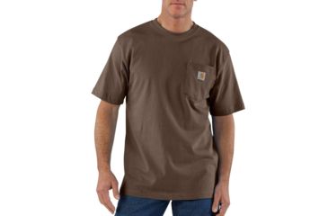 Image of Carhartt Workwear Pocket T-Shirt - Men's, Dark Brown, Large, Regular, K87-DKBREGL