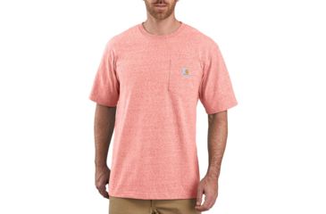 Image of Carhartt Workwear Pocket T-Shirt - Mens, Harvest Orange Snow Heather, Small, K87-O15-REG-SML