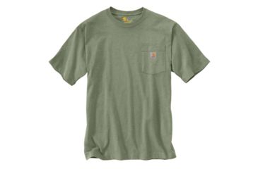 Image of Carhartt Workwear Pocket T-Shirt - Men's, Oil Green Heather, Medium, Regular, K87-371-M-REG