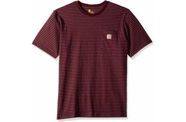 Image of Carhartt Workwear Pocket T-Shirt - Men's, Port Stripe, Medium, Regular, K87-634-M-REG