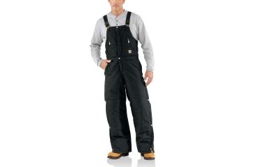 Image of Carhartt Yukon AQL Zip To Waist Bib Overall for Mens, Black, 34/30 R33-BLK-30-34