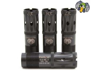 Image of Carlsons Choke Tubes Cremator Ported 12 Gauge Winchester/Browning Invector/Mossberg 500 Waterfowl Choke Tubes - 3 Pack Close Range, Medium Range &amp; Long Range, Black, 11549