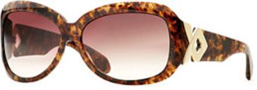 Image of Carmen Marc Valvo CM Garbo SECM GARB06 Sunglasses - Amber SECM GARB066225 TO