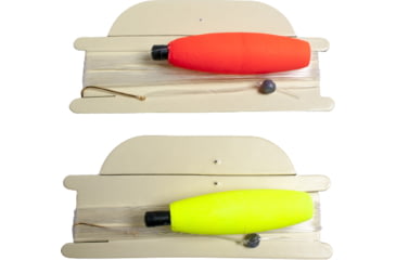 Image of Carolina Balsa Foam Peg Float Furnished Line Number 6 Gold Hook Red/Yellow 2, 27