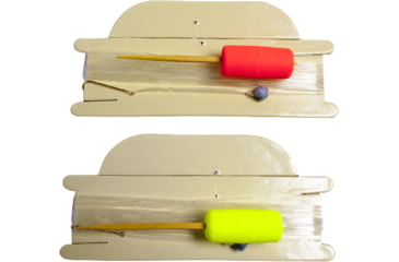 Image of Carolina Flourescent Toothpick Float Furnished Line Number 8 Gold Hook Red/Yellow, 39TP
