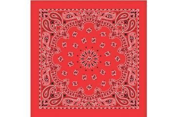 Image of Carolina Manufacturing Bandanas Red W/hang Tag &amp; Upc B22PAI-000001 UPC