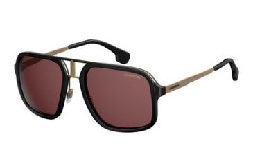Image of Carrera 1004/S Bifocal Prescription Sunglasses CA1004S-02M2-W6-5720 - Frame Color Black/Gold, Lens Diameter 57 mm