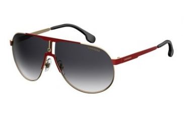 Image of Carrera 1005/S Progressive Prescription Sunglasses CA1005S-0AU2-9O-6609 - Lens Diameter 66 mm, Frame Color Red / Gold