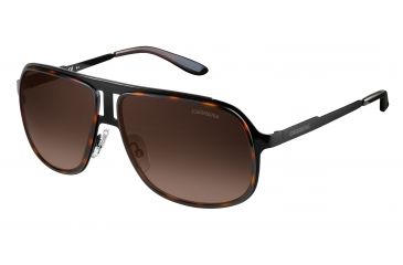 Image of Carrera 101/S Single Vision Prescription Sunglasses CA101S-0KLS-J6-5914 - Lens Diameter 59 mm, Frame Color Black Havana