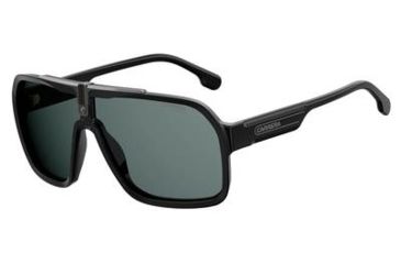Image of Carrera 1014/S Sunglasses CA1014S-0003-2K-6410 - Matte Black Frame, Gray Ar Lenses, Lens Diameter 64mm, Distance Between Lenses 10mm