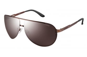 Image of Carrera 102/S Single Vision Prescription Sunglasses CA102S-0J8P-8G-6511 - Lens Diameter 65 mm, Frame Color Semi Matte Brown