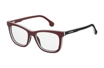Image of Carrera 1107/V Bifocal Prescription Eyeglasses CA1107-0LHF-5017 - Opal E Burgundy Frame, Lens Diameter 50mm, Distance Between Lenses 17mm