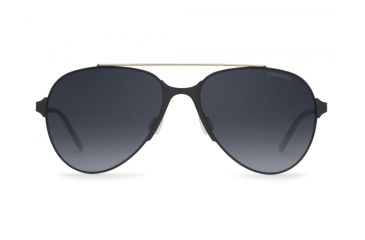 Image of Carrera 113/S Sunglasses CA113S-01PW-HD-5717 - Gold Black Matte Frame, Gray Gradient Lenses, Lens Diameter 57mm, Distance Between Lenses 17mm