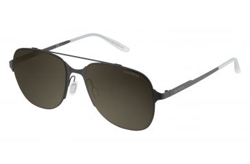 Image of Carrera 114/S Single Vision Prescription Sunglasses CA114S-0003-70-5518 - Frame Color Matte Black, Lens Diameter 55 mm