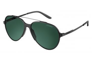Image of Carrera 118/S Bifocal Prescription Sunglasses CA118S-0GUY-D5-5716 - Frame Color Semi Matte Black, Lens Diameter 57 mm