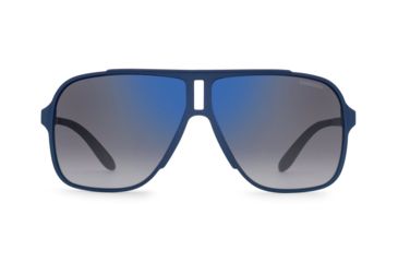 Image of Carrera 122/S Sunglasses CA122S-0VOS-DK-6111 - Blue Frame, Flash Blue Sky Lenses, Lens Diameter 61mm, Distance Between Lenses 11mm