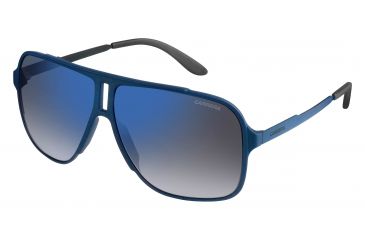 Image of Carrera 122/S Sunglasses CA122S-0VOS-DK-6111 - Blue Frame, Flash Blue Sky Lenses, Lens Diameter 61mm, Distance Between Lenses 11mm