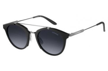 Image of Carrera 126/S Sunglasses CA126S-0QGG-HD-4922 - Black / Dark Ruthenium Frame, Gray Gradient Lenses, Lens Diameter 49mm, Distance Between Lenses 22mm