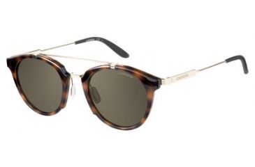 Image of Carrera 126/S Sunglasses CA126S-0SCT-70-4922 - Havana Gold Frame, Brown Lenses, Lens Diameter 49mm, Distance Between Lenses 22mm