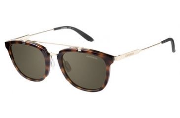 Image of Carrera 127/S Progressive Prescription Sunglasses CA127S-0SCT-70-5121 - Frame Color Havana Gold, Lens Diameter 51 mm