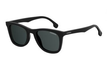 Image of Carrera 134/S Sunglasses CA134S-0003-IR-5122 - Matte Black Frame, Gray Blue Lenses, Lens Diameter 51mm, Distance Between Lenses 22mm
