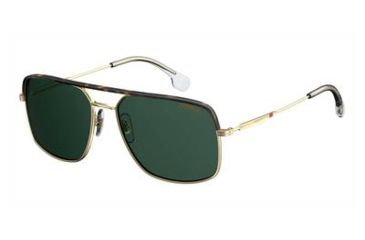 Image of Carrera 152/S Sunglasses CA152S-0PEF-QT-6017 - Gold Green Frame, Green Lenses, Lens Diameter 60mm, Distance Between Lenses 17mm