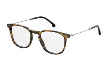 Image of Carrera 156/V Progressive Prescription Eyeglasses CA156V-0555-4920 - Light Havana Black Frame, Lens Diameter 49mm, Distance Between Lenses 20mm