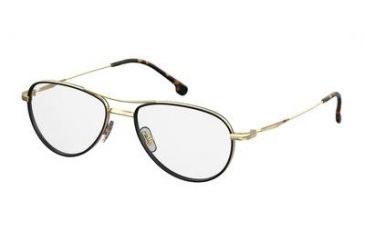 Image of Carrera 169/V Prescription Eyeglasses CA169V-0RHL-5418 - Gold / Black Frame, Lens Diameter 54mm, Distance Between Lenses 18mm