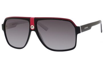 Image of Carrera 33/S Progressive Prescription Sunglasses CA33S-08V4-PT-6211 - Frame Color Black Crystal White, Lens Diameter 62 mm