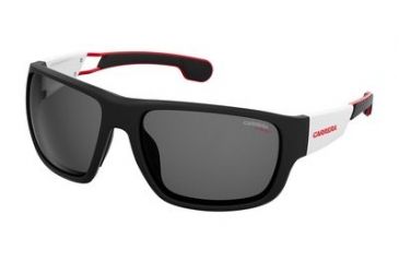 Image of Carrera 4006/S Progressive Prescription Sunglasses CA4006S-04NL-IR-6317 - Lens Diameter 63 mm, Frame Color Matte Black/White
