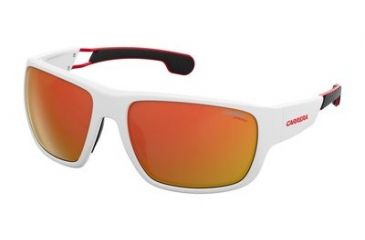 Image of Carrera 4006/S Progressive Prescription Sunglasses CA4006S-06HT-UZ-6317 - Lens Diameter 63 mm, Frame Color Matte White