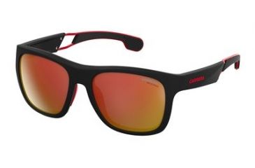 Image of Carrera 4007/S Progressive Prescription Sunglasses CA4007S-0003-BJ-5618 - Frame Color Matte Black, Lens Diameter 56 mm