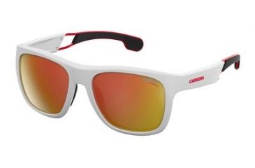 Image of Carrera 4007/S Progressive Prescription Sunglasses CA4007S-06HT-UZ-5618 - Lens Diameter 56 mm, Frame Color Matte White