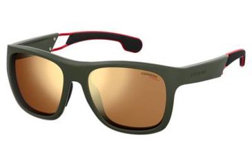 Image of Carrera 4007/S Progressive Prescription Sunglasses CA4007S-0DLD-K1-5618 - Lens Diameter 56 mm, Frame Color Matte Green Military