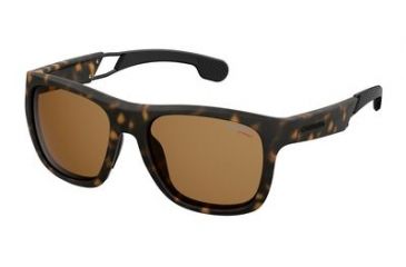 Image of Carrera 4007/S Progressive Prescription Sunglasses CA4007S-0N9P-SP-5618 - Lens Diameter 56 mm, Frame Color Matte Havana