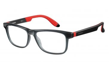 Image of Carrera 4401 Eyeglass Frames CA4401-0HBE-5316 - Gray Black Red Frame, Lens Diameter 53mm, Distance Between Lenses 16mm