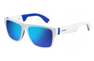 Image of Carrera 5002/SP/S Progressive Prescription Sunglasses CA5002SPS-026L-Z0-5517 - Lens Diameter 55 mm, Frame Color White Blue