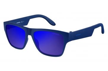 Image of Carrera 5002/ST/S Single Vision Prescription Sunglasses CA5002ST-0KRW-XT-5517 - Frame Color Blue, Lens Diameter 55 mm