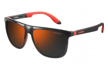 Image of Carrera 5003/SP/S Single Vision Prescription Sunglasses CA5003SPS-0268-CT-5816 - Lens Diameter 58 mm, Frame Color Gray Red