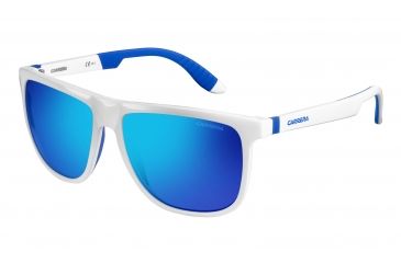 Image of Carrera 5003/SP/S Single Vision Prescription Sunglasses CA5003SPS-026L-Z0-5816 - Lens Diameter 58 mm, Frame Color White Blue