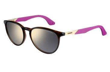 Image of Carrera 5019/S Sunglasses CA5019S-0NB1-UE-5419 - Havana Gold Frame, Gray Ivory Mirror Lenses, Lens Diameter 54mm, Distance Between Lenses 19mm