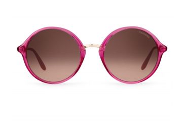 Image of Carrera 5031/S Sunglasses CA5031S-0QVZ-G4-5221 - Cyclamen In Gold Frame, Brown Mirror Gradient Lenses, Lens Diameter 52mm, Distance Between Lenses 21mm