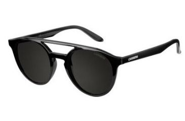 Image of Carrera 5037/S Progressive Prescription Sunglasses CA5037S-0D28-NR-4921 - Frame Color Shiny Black, Lens Diameter 49 mm