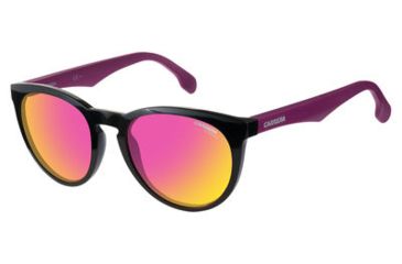 Image of Carrera 5040/S Progressive Prescription Sunglasses CA5040S-0DKH-VQ-5320 - Lens Diameter 53 mm, Frame Color Matte Plum Black
