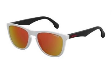 Image of Carrera 5042/S Bifocal Prescription Sunglasses CA5042S-06HT-UZ-5519 - Lens Diameter 55 mm, Frame Color Matte White Black