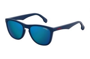 Image of Carrera 5042/S Bifocal Prescription Sunglasses CA5042S-0RCT-Z0-5519 - Frame Color Matte Blue, Lens Diameter 55 mm