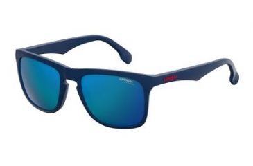 Image of Carrera 5043/S Bifocal Prescription Sunglasses CA5043S-0RCT-Z0-5620 - Frame Color Matte Blue, Lens Diameter 56 mm