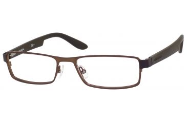 Image of Carrera 5503 Single Vision Prescription Eyeglasses CA5503-0BXL-5417 - Semi Matte Brown Frame, Lens Diameter 54mm, Distance Between Lenses 17mm