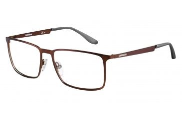 Image of Carrera 5525 Bifocal Prescription Eyeglasses CA5525-0GJI-5516 - Matte Dark Brown Frame, Lens Diameter 55mm, Distance Between Lenses 16mm