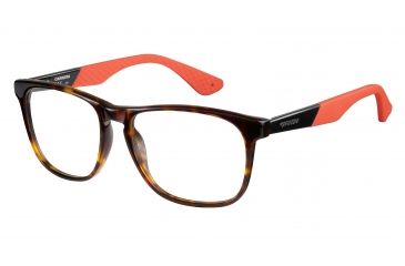 Image of Carrera 5532 Bifocal Prescription Eyeglasses CA5532-0HAZ-5416 - Havana Black Orange Frame, Lens Diameter 54mm, Distance Between Lenses 16mm